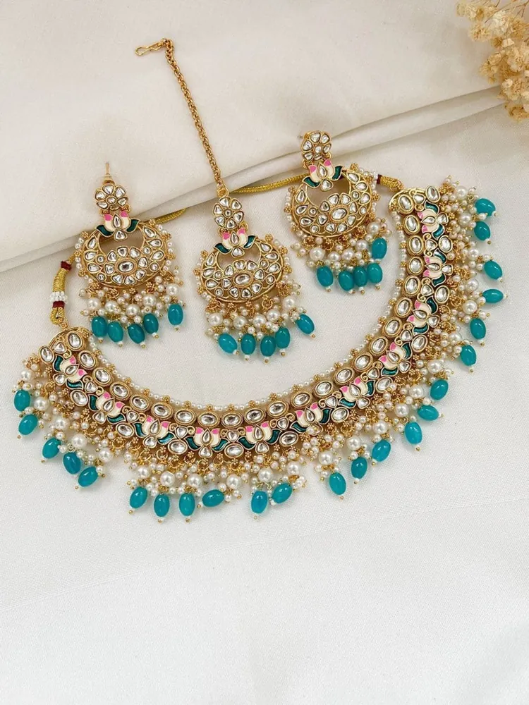 Kundan necklace set